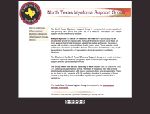 Tablet Screenshot of northtexas.myeloma.org